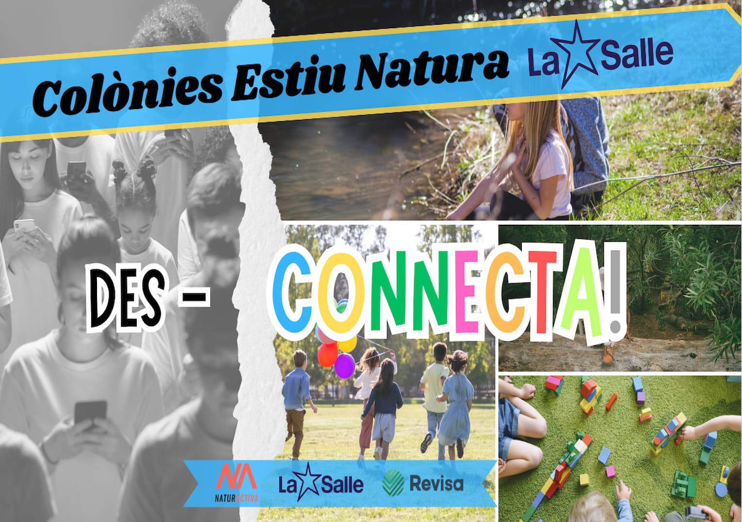 Cartell Colònies Estiu Natura La Salle NaturActiva